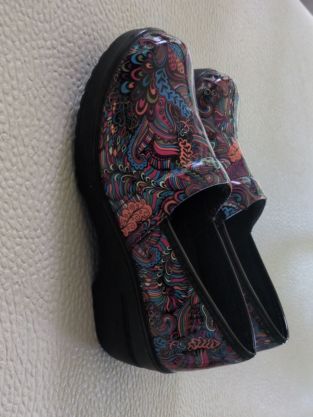 Women's Multi-Color Patterned Slip Resistant Slip-On Comfort Shoes